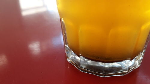 Close-up of drink on table