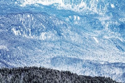 Full frame shot of snowcapped mountain