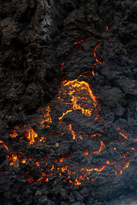 Close-up of rock formations