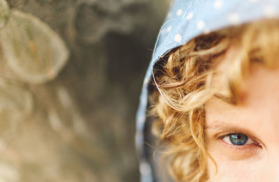 Close-up of young woman