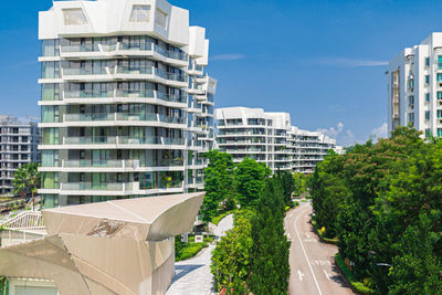 Buildings in city