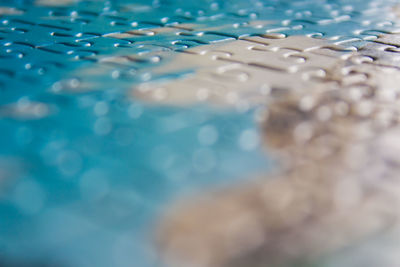 High angle view of swimming pool