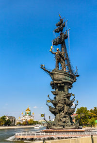 Low angle view of statue