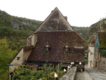 Exterior of historic building against sky