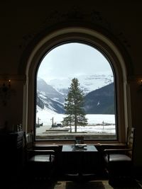 Scenic view of snow covered landscape