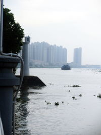 Boats in harbor