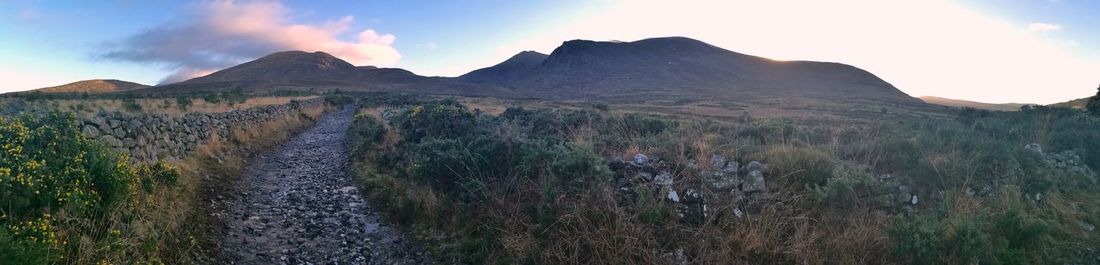 Panoramic view of landscape against sky