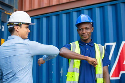 Young man working in office