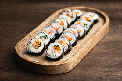 Close-up of food on table