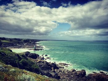 Scenic view of sea against sky