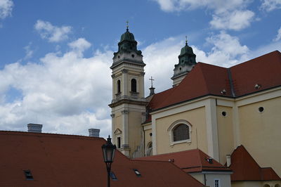 Low angle view of building against sky