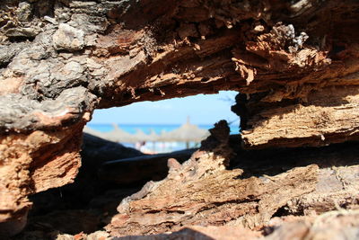 Rock formations in mountains