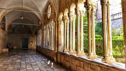 Corridor of historic building