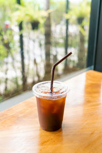 Close-up of drink on table