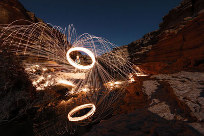 Wire wool light painting 