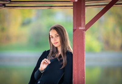 Young woman looking away