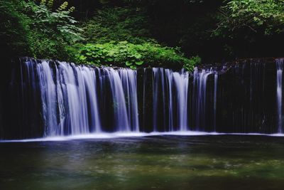 Scenic view of shiraito falls