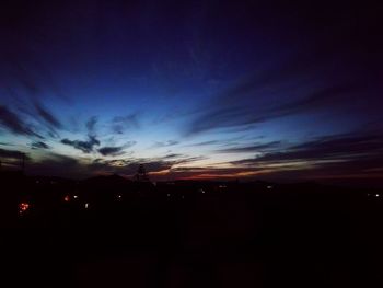 Scenic view of dramatic sky during sunset