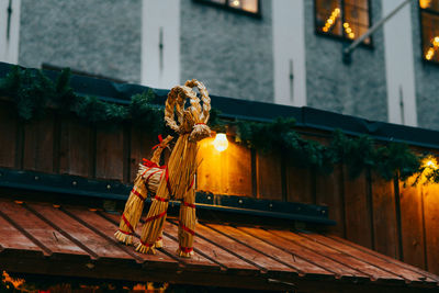 Fire hydrant on wood