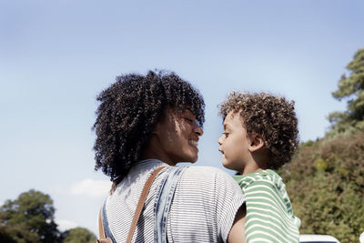 Mother with son