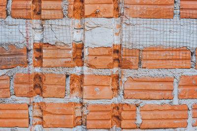 Full frame shot of brick wall