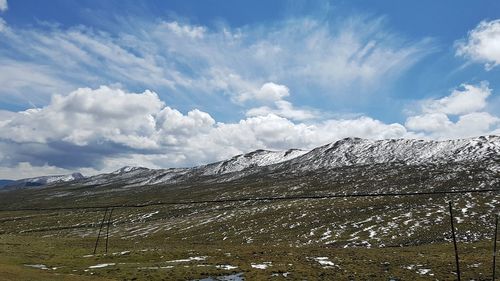 Scenic view of landscape against sky