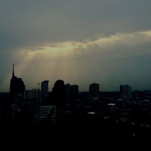 Cityscape at sunset