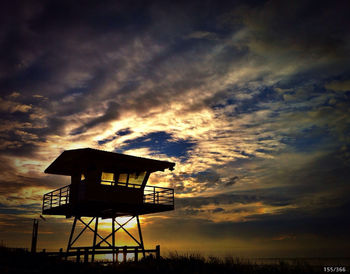 Scenic view of dramatic sky at sunset