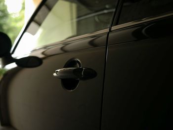 Close-up of car door