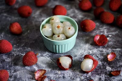 Close-up of fruits in bowl