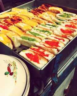 Close-up of food on table