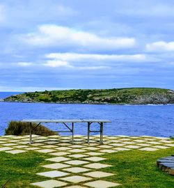 Scenic view of sea against sky