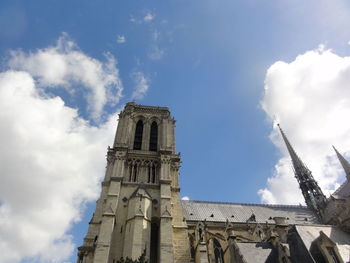 Low angle view of historical building against sky