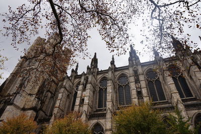 Low angle view of church against sky