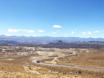 High angle view of landscape against sky