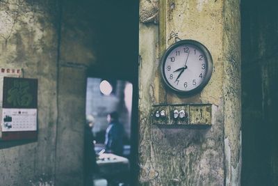 Close-up of clock