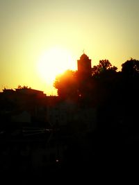 Sun shining through clouds