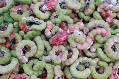 Full frame shot of fruits for sale in market