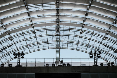 Low angle view of skylight