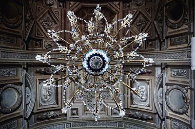 Low angle view of ceiling of historical building