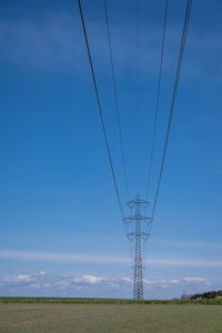 High voltage mast in danish landscape