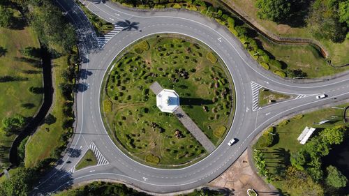 High angle view of cityscape