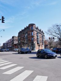 View of city street