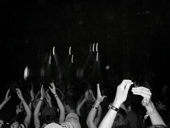 Crowd enjoying during music festival