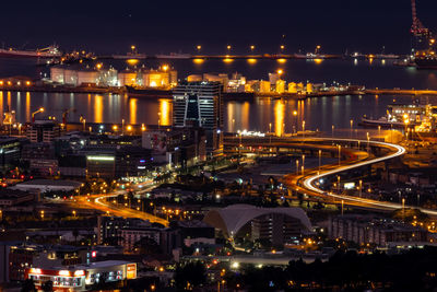 Cape town city illuminated 