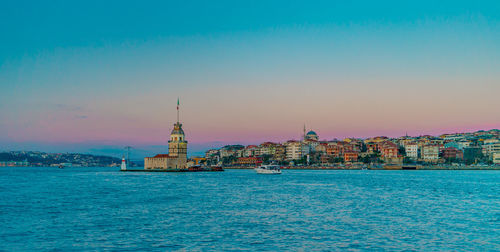 View of buildings in city at waterfront