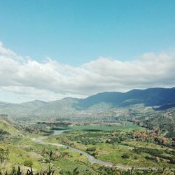 Scenic view of landscape against sky