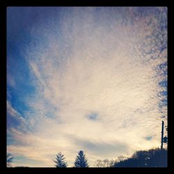 Low angle view of cloudy sky