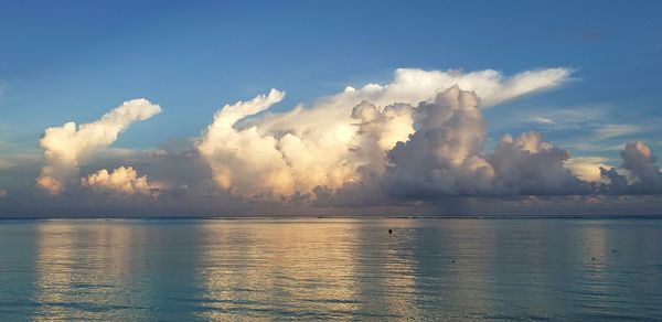 Panoramic view of sea against sky