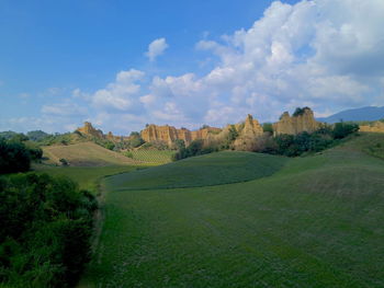 Panoramic view of landscape against sky